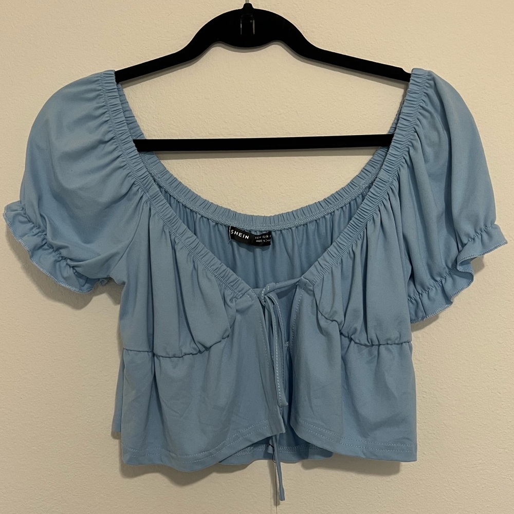 Baby blue blouse